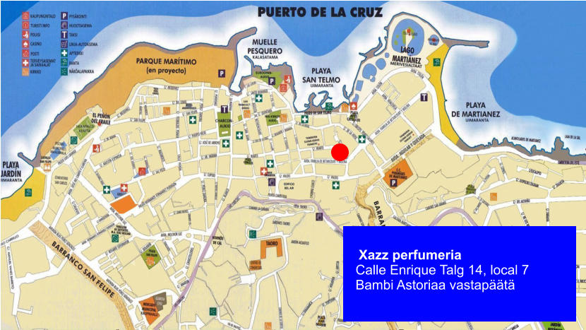 Xazz perfumeria Calle Enrique Talg 14, local 7 Bambi Astoriaa vastapäätä